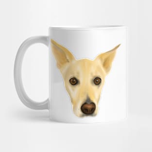 Super Cute White Dog Portrait Mug